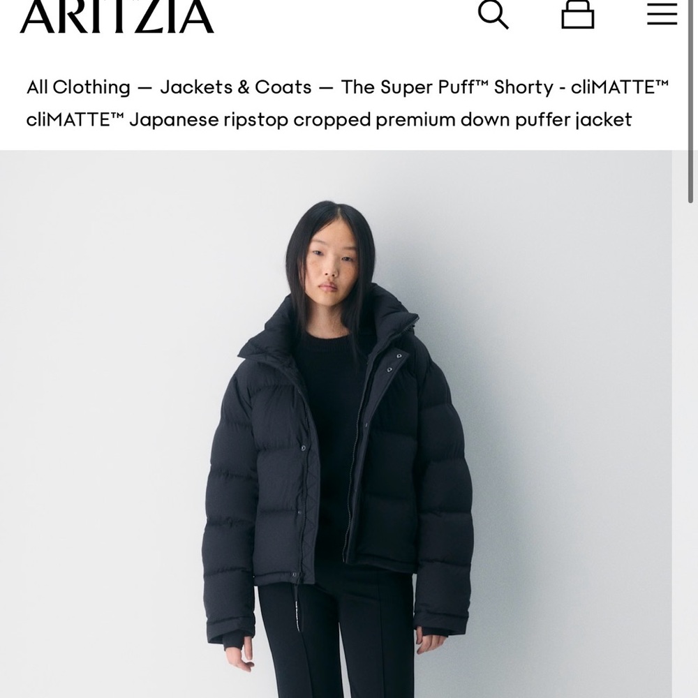 TNA Black Puffer Jacket